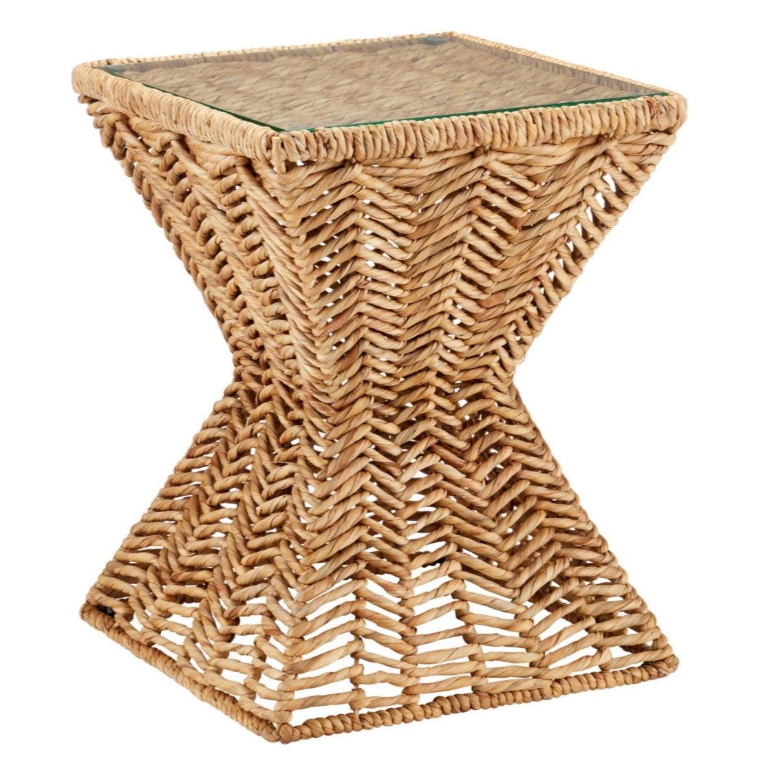 Natural Hyacinth Accent Table