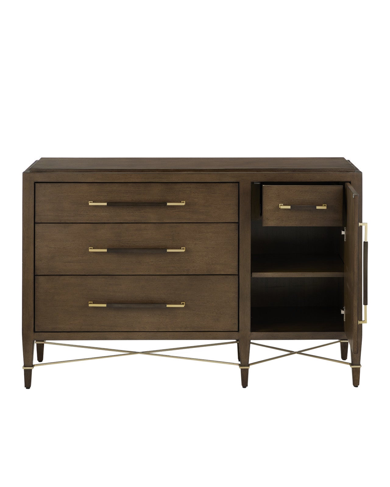 Black Lacquered 3-Drawer Chest