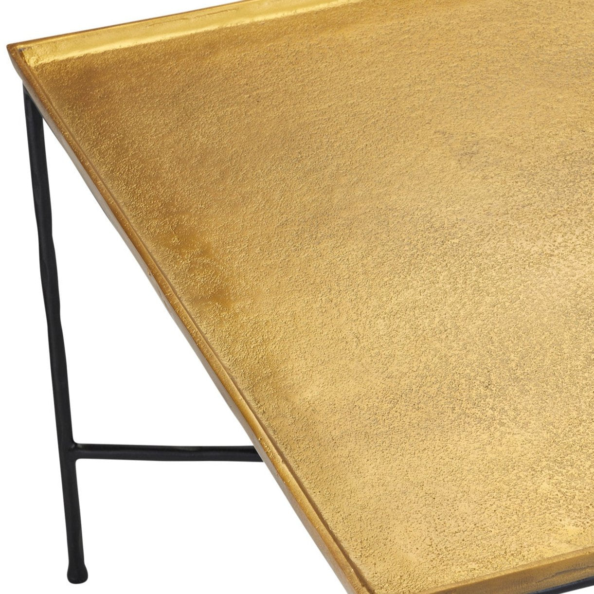 Sleek Minimalist Gold Coffee Table