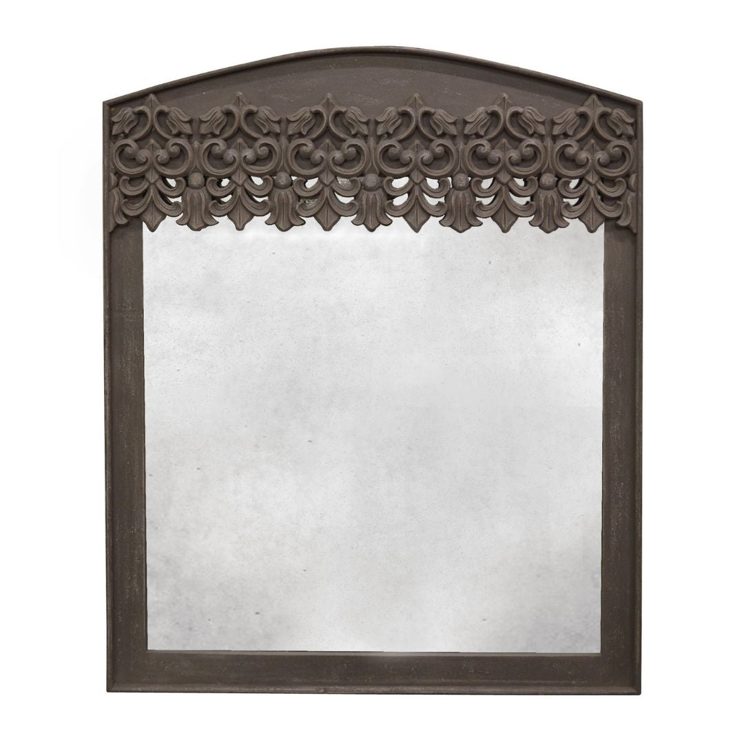 Arched Fleur de Lys Mirror