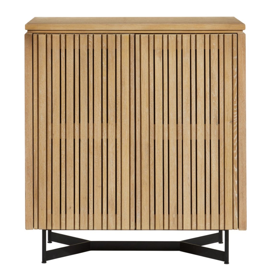 Slats Pattern 2-Door Side Chest