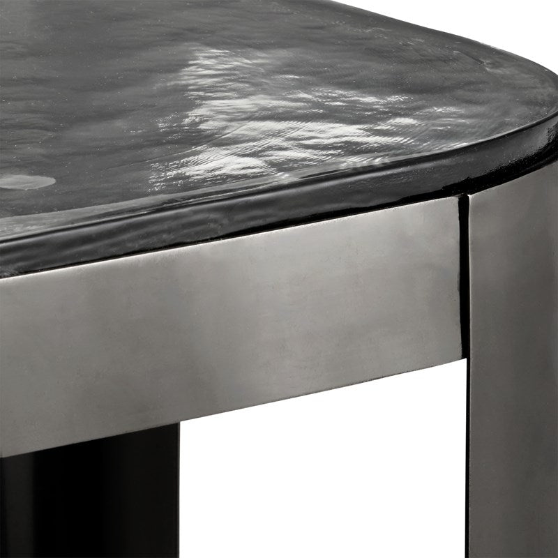 Modern Graphite Accent Table