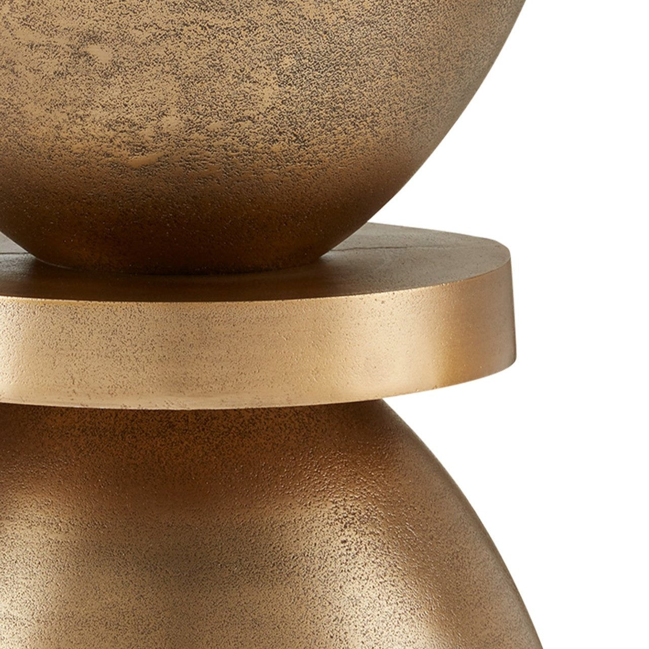 Brass Knob Accent Table