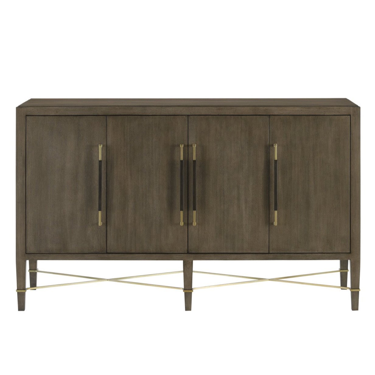 Black Lacquered 4-Door Sideboard