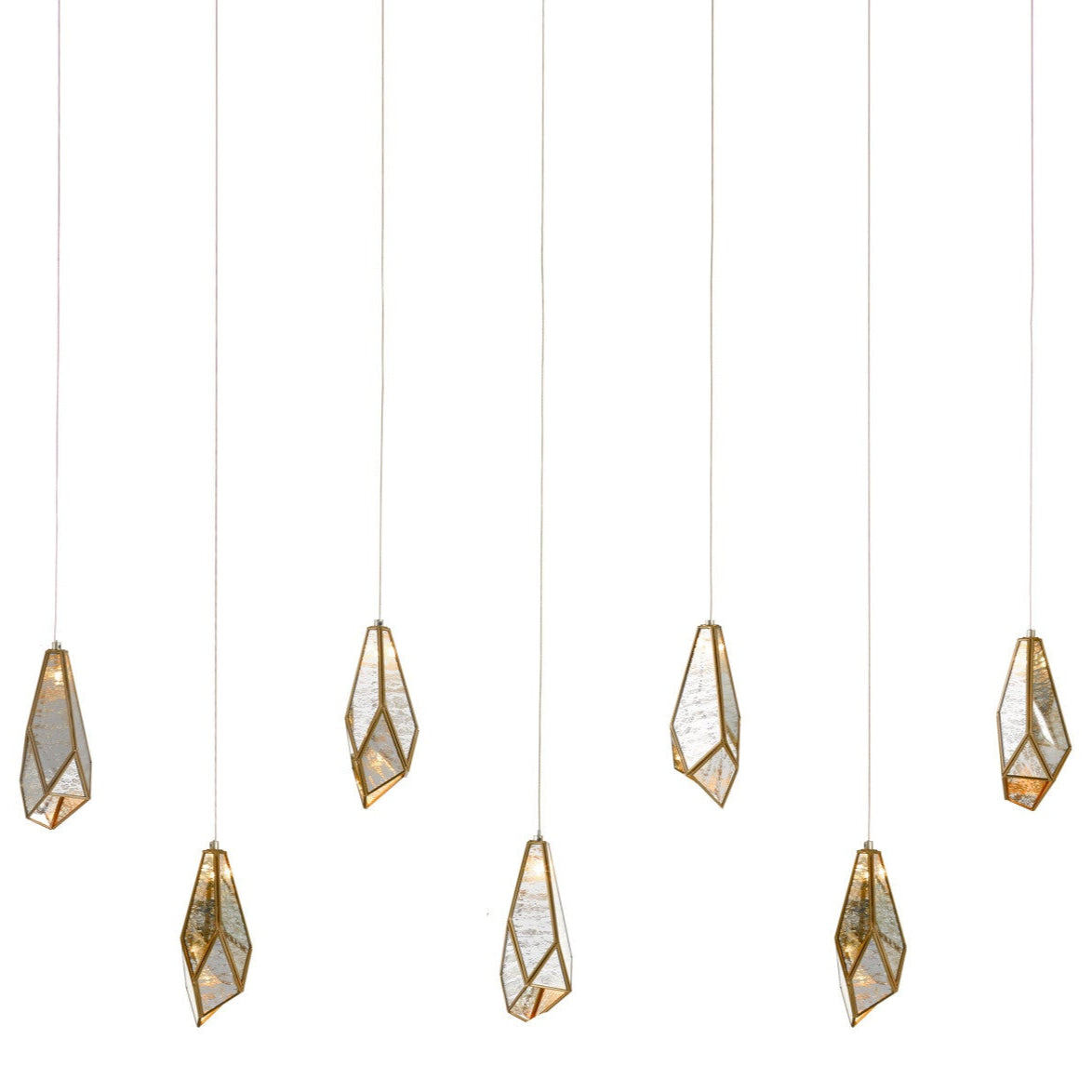 Raj Mirror Multi Drop Pendant