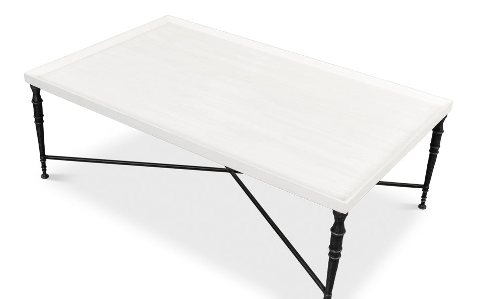 White Elegance Cocktail Table