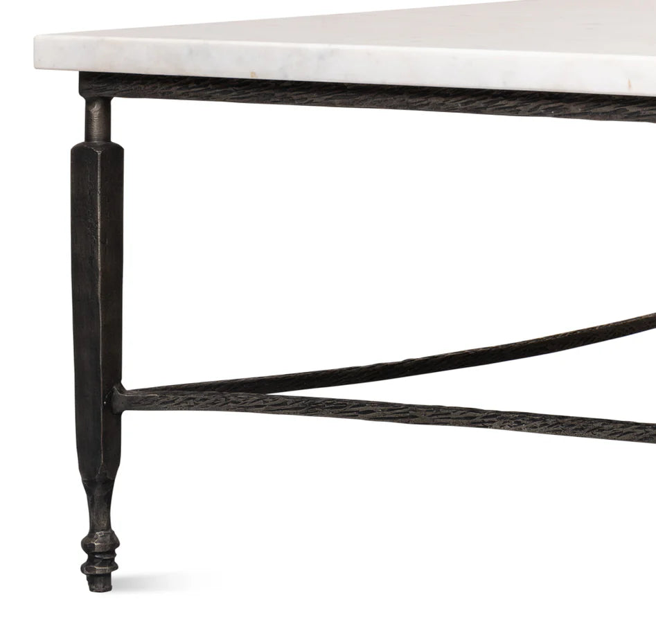 Architectural Marble Top Coffee Table