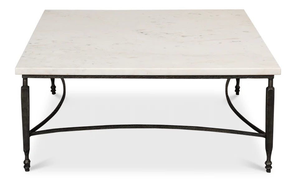 Architectural Marble Top Coffee Table