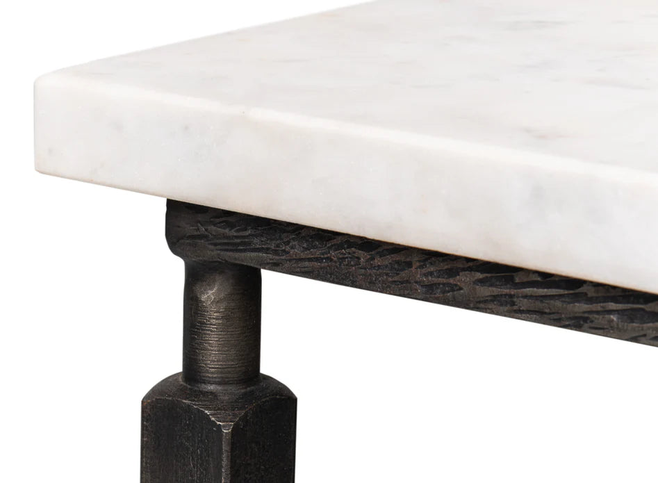 Architectural Marble Top Coffee Table