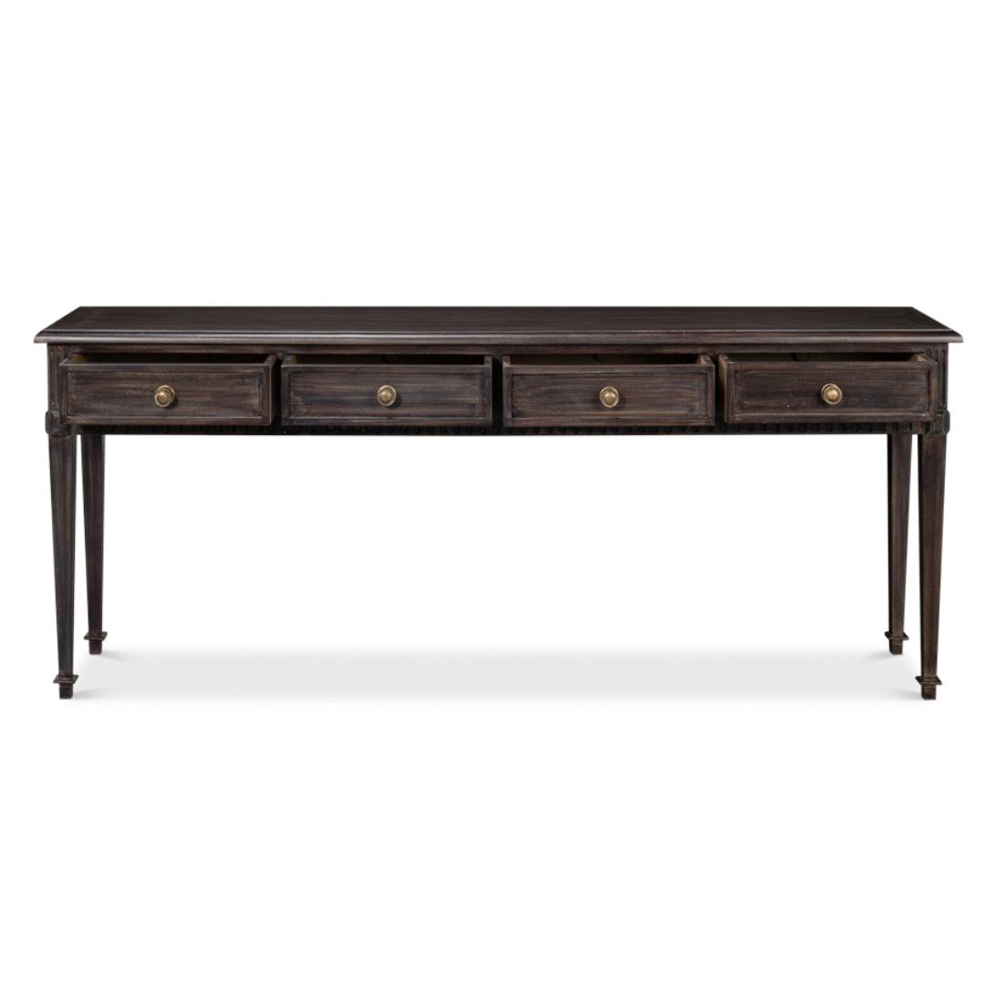 Rustic Luxe Console Table with Drawers