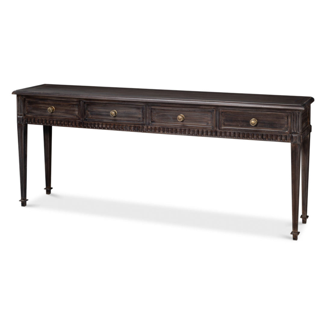 Rustic Luxe Console Table with Drawers