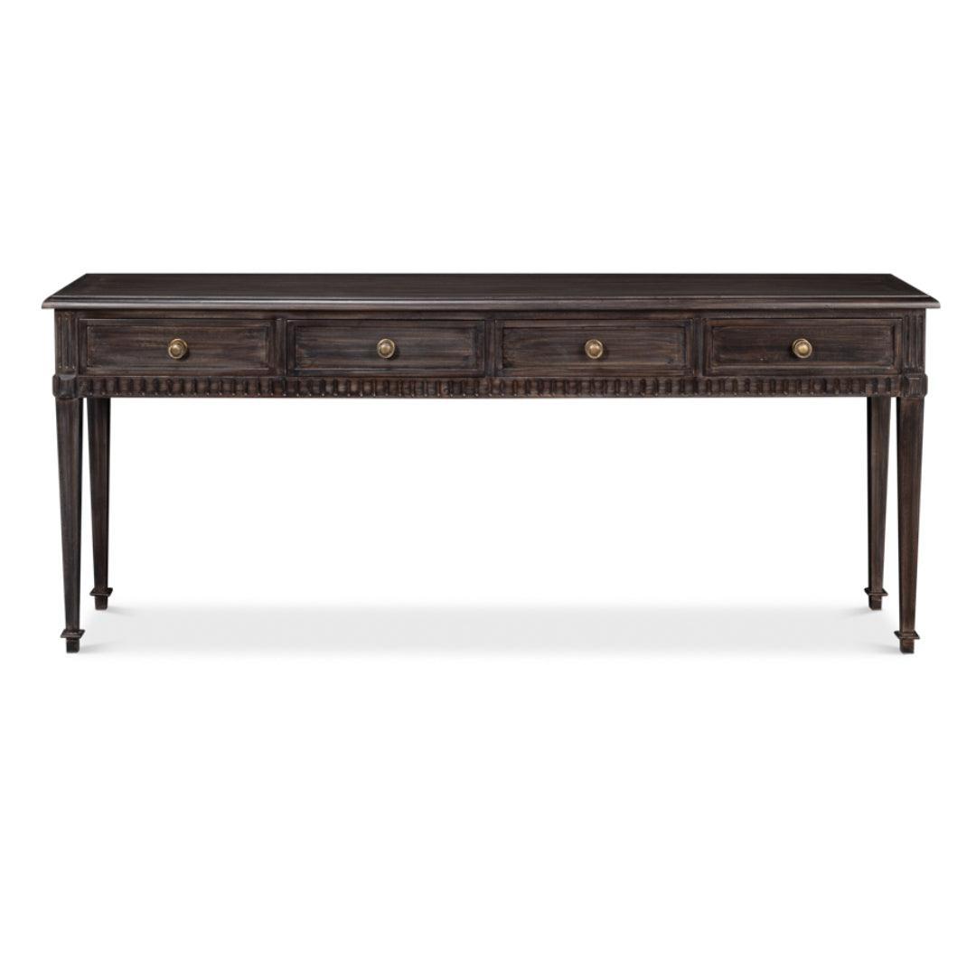 Rustic Luxe Console Table with Drawers