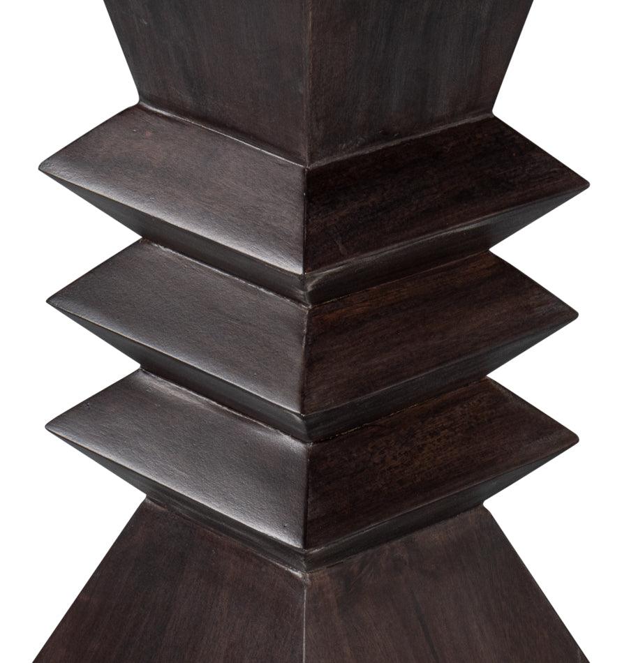 Totem Dark Brown Accent Table