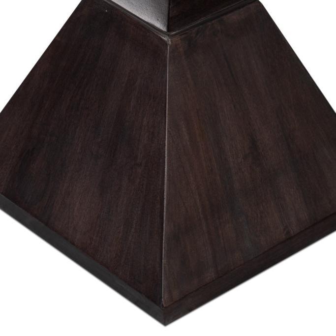 Totem Dark Brown Accent Table