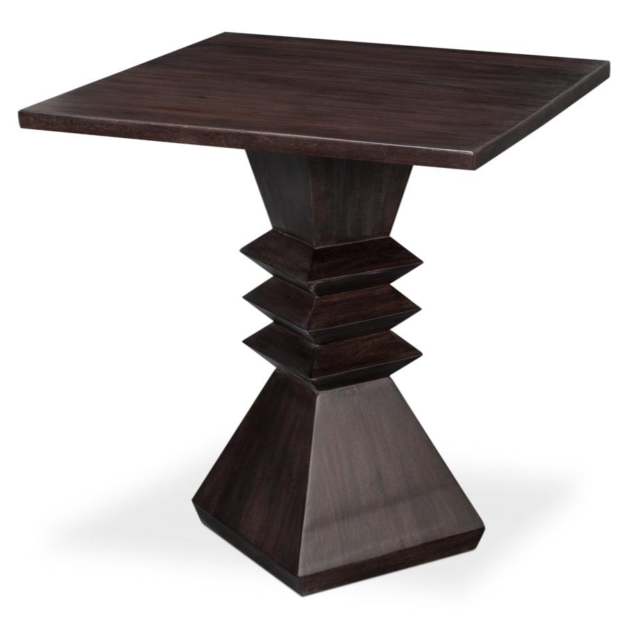 Totem Dark Brown Accent Table