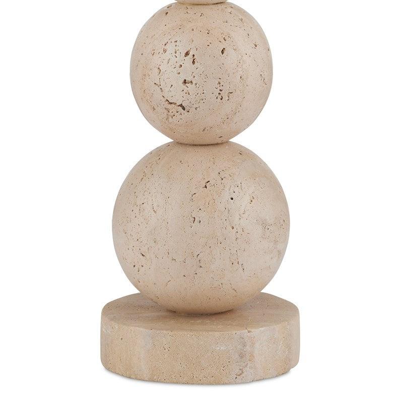 Travertine Globes Table Lamp