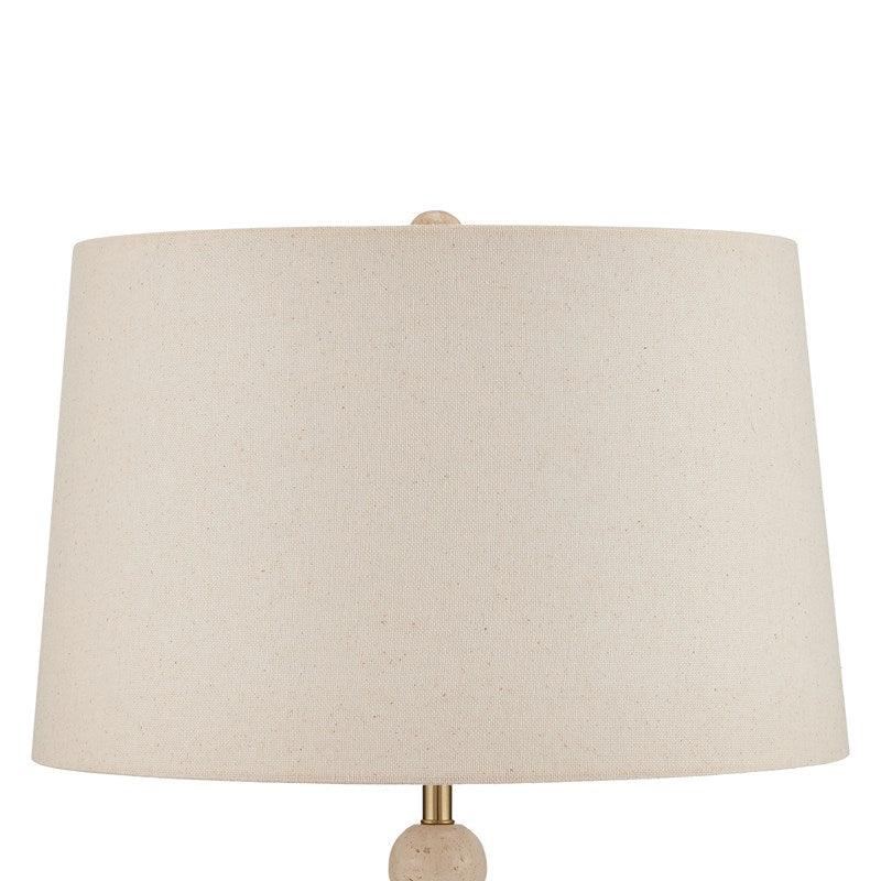 Travertine Globes Table Lamp