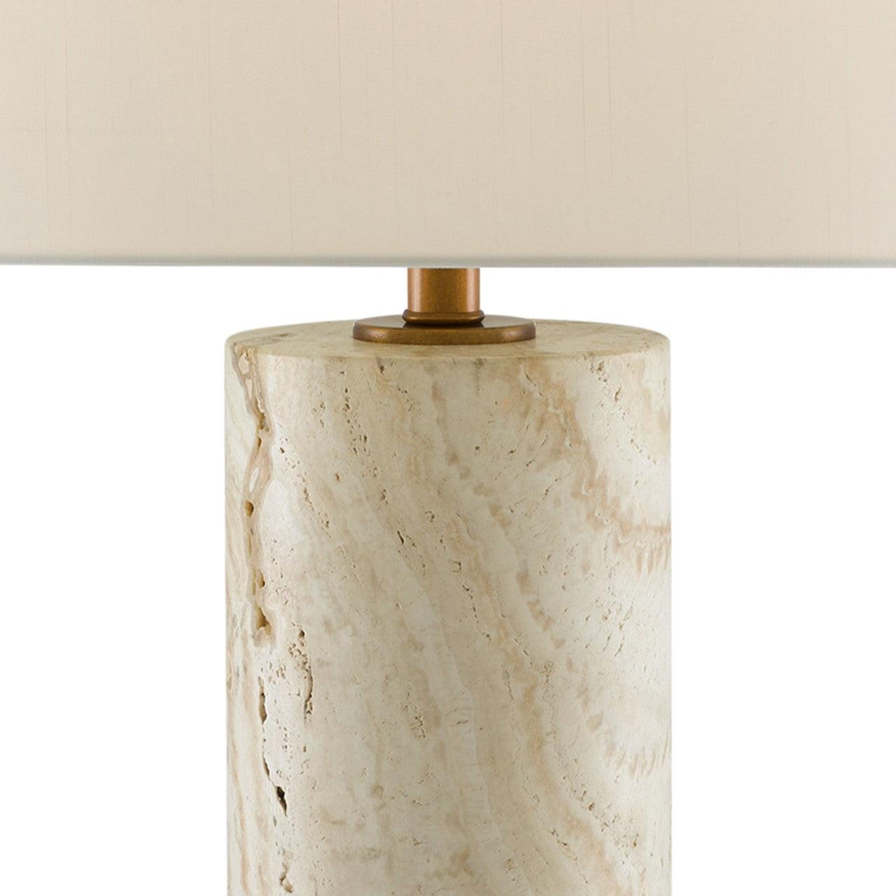 Lumina Travertine Table Lamp