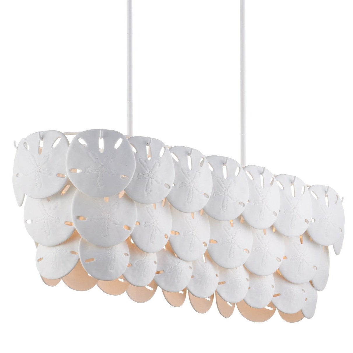 Oval Sand Dollars 5-Light Chandelier