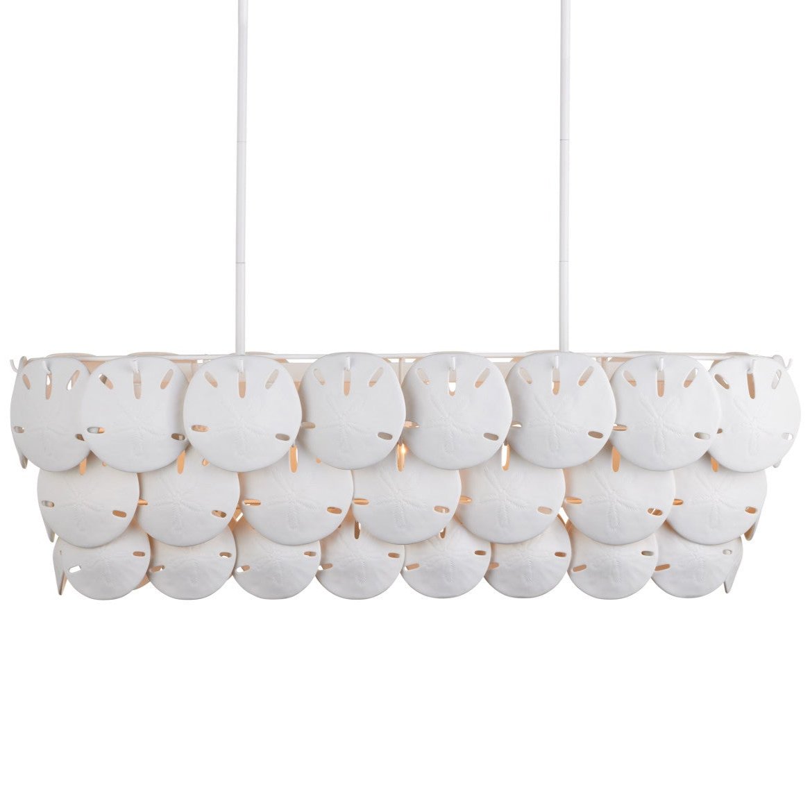 Oval Sand Dollars 5-Light Chandelier