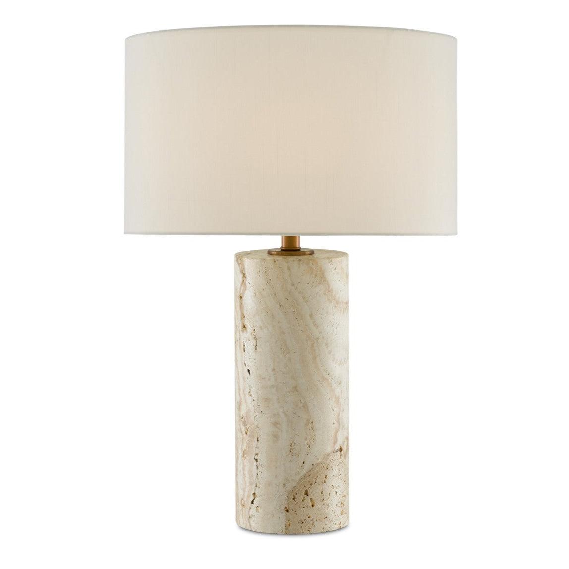 Lumina Travertine Table Lamp