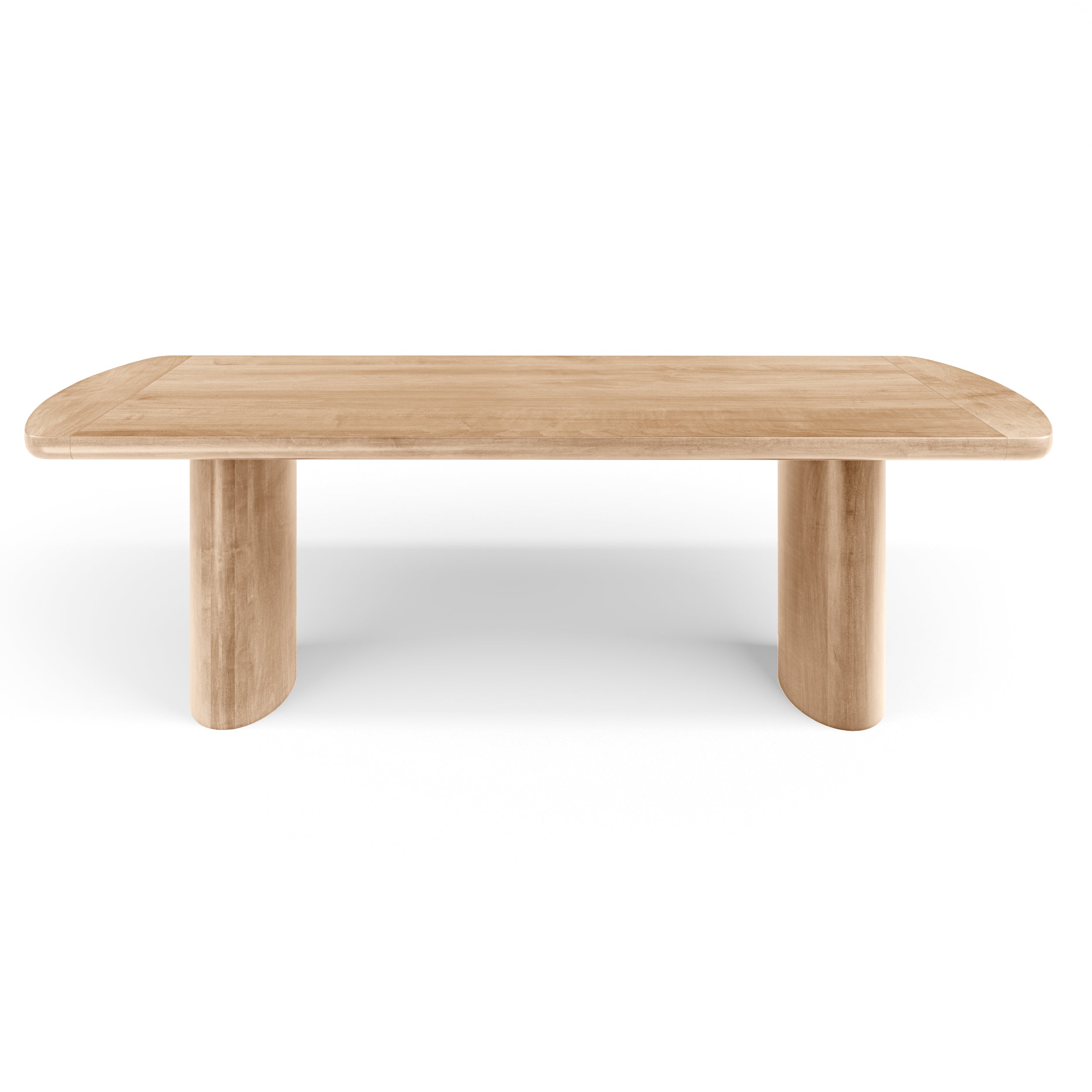 Natural Wood Slab Leg Dining Table