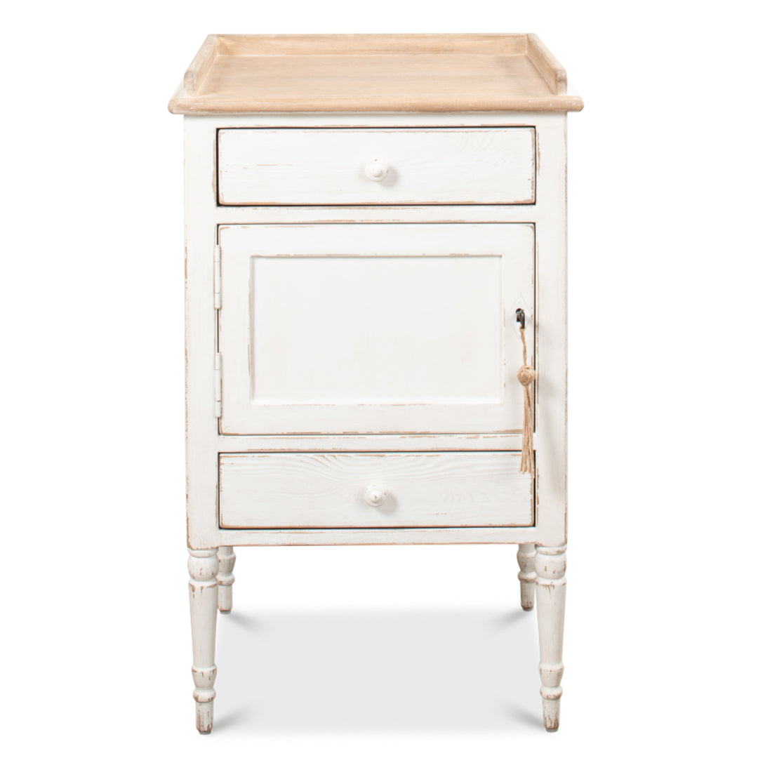 Antique White Nightstands Left