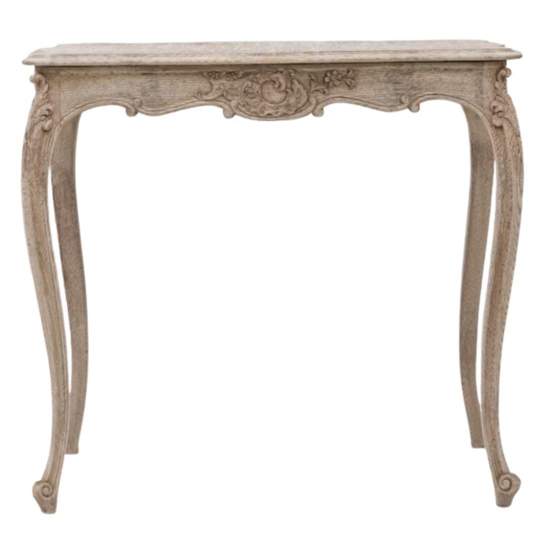 Eloise Antique Carved Side Table, Circa 1870