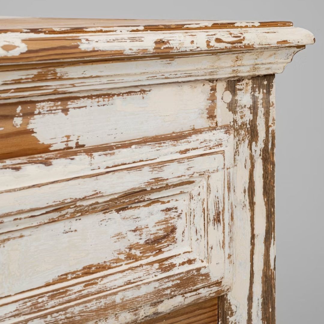 Antique French Distressed Wooden Sideboard, Circa 1870