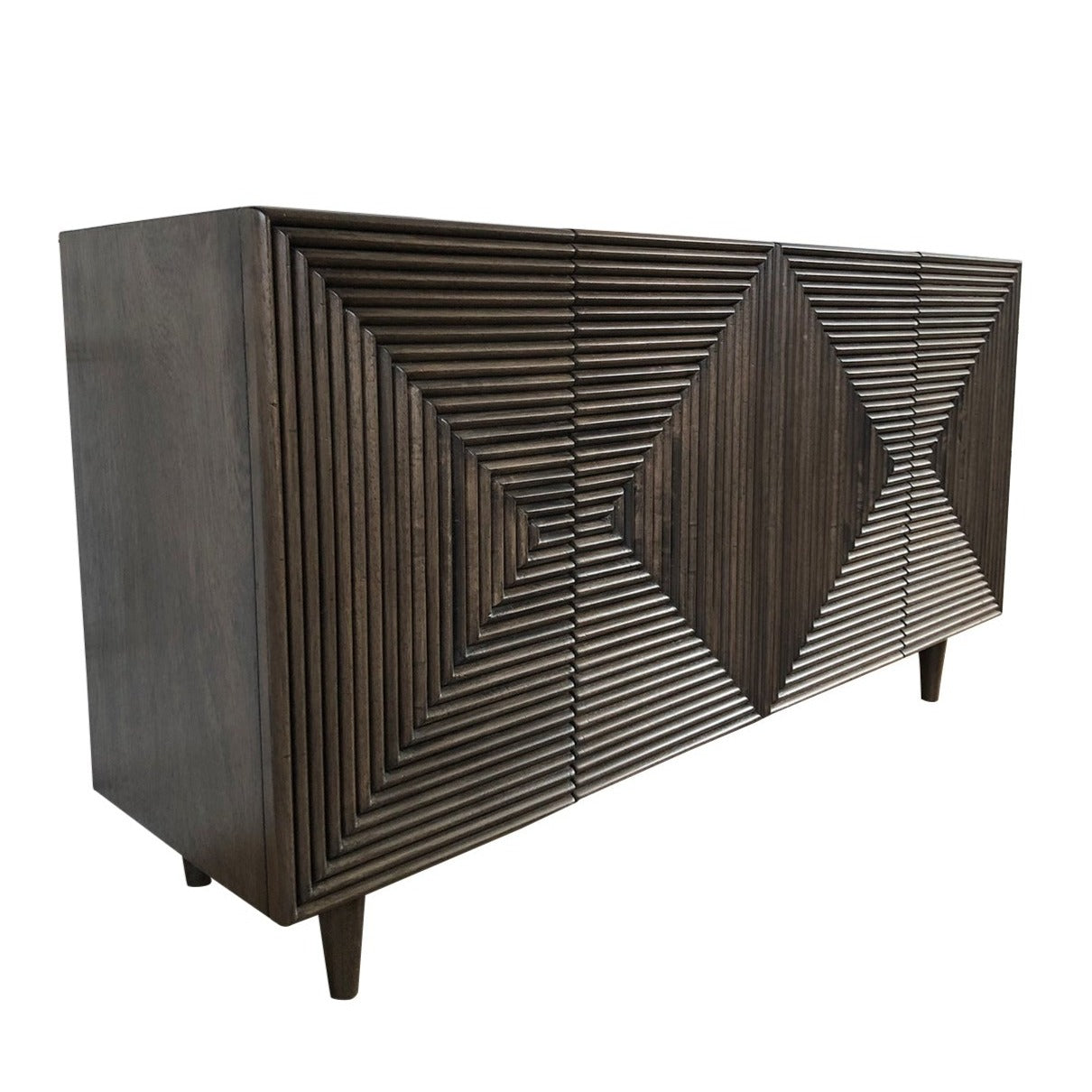 Sophisticated Modern Fluted Door Buffet