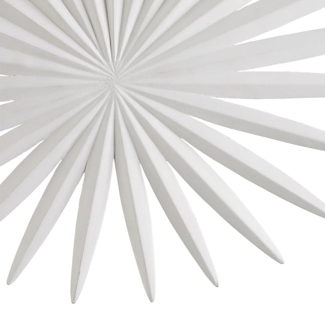 White Palm Leaf Wall Sconce