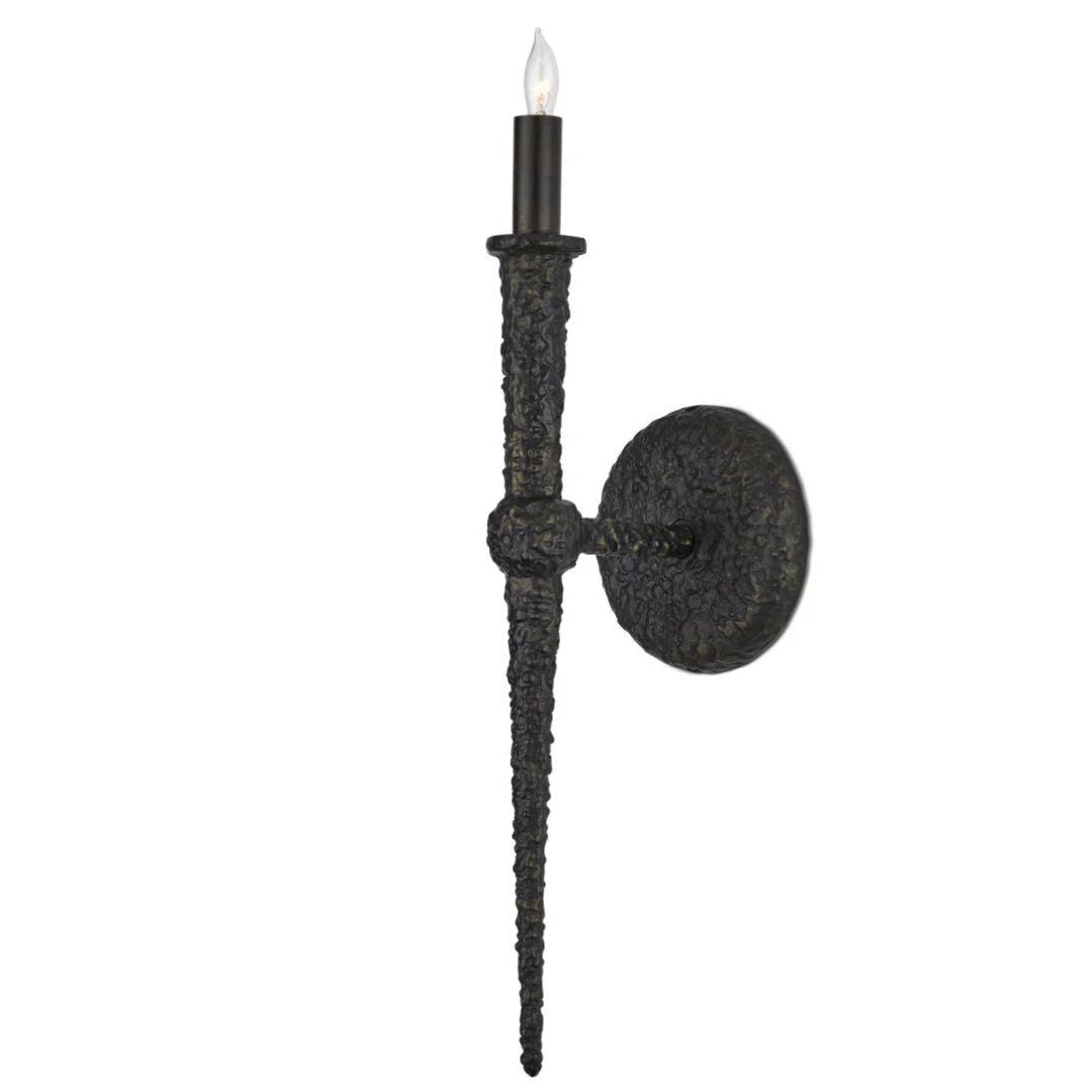 Medieval Black Wall Sconce