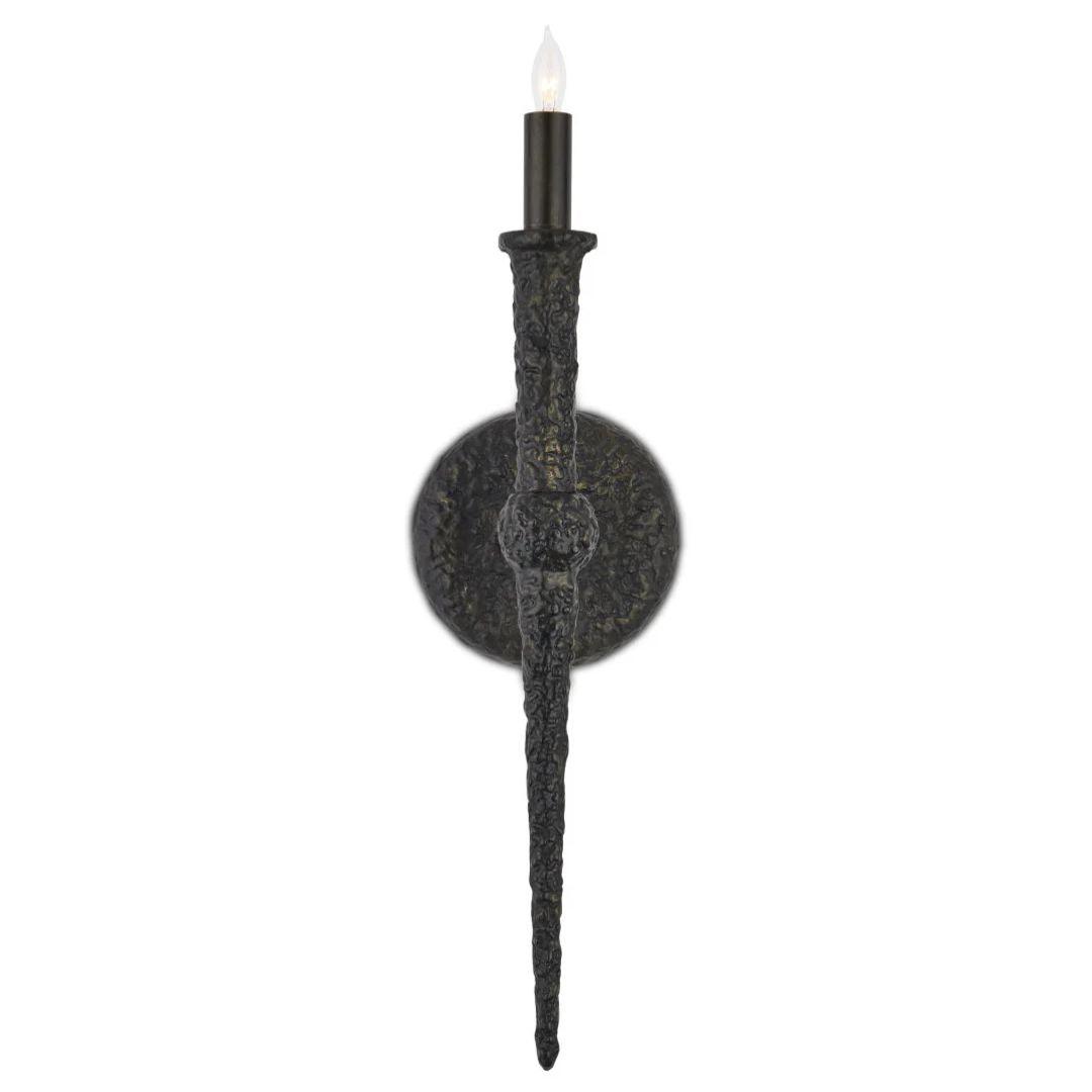 Medieval Black Wall Sconce