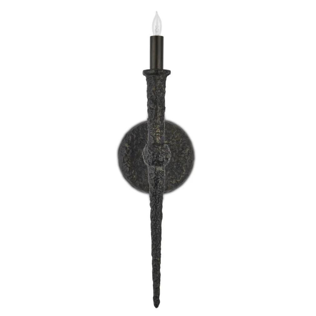 Medieval Black Wall Sconce