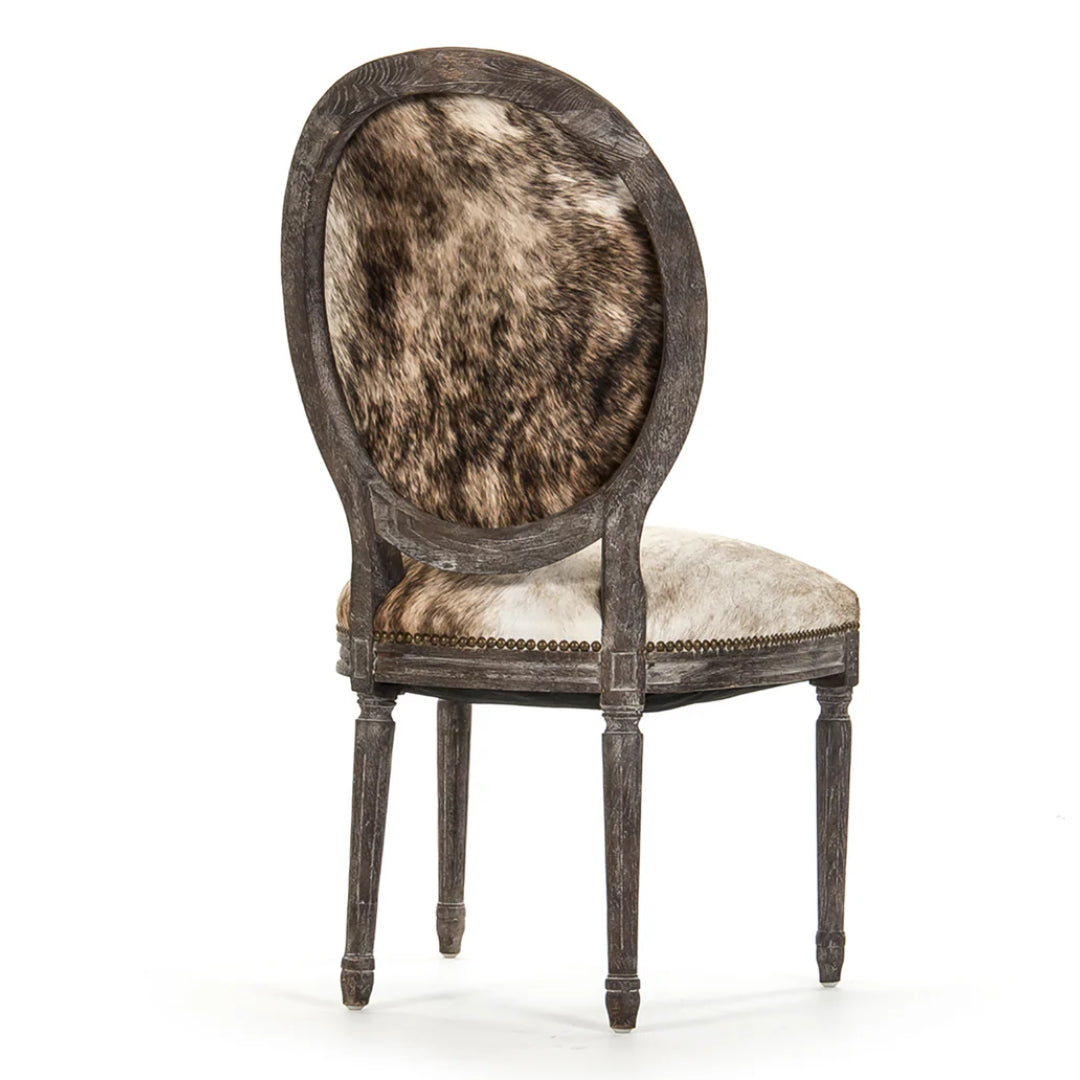 Brazilian Cowhide Rustic Brown Dining Chairs