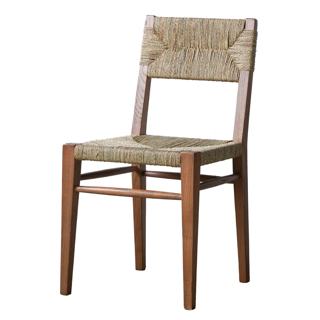 Brown Weave Knit Dining Chair 