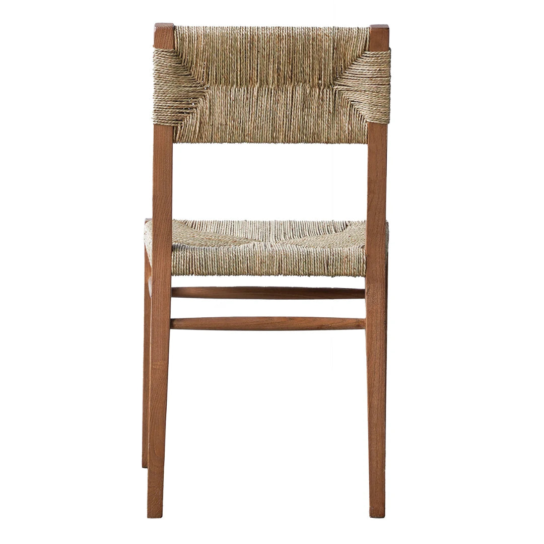 Brown Weave Knit Dining Chair 