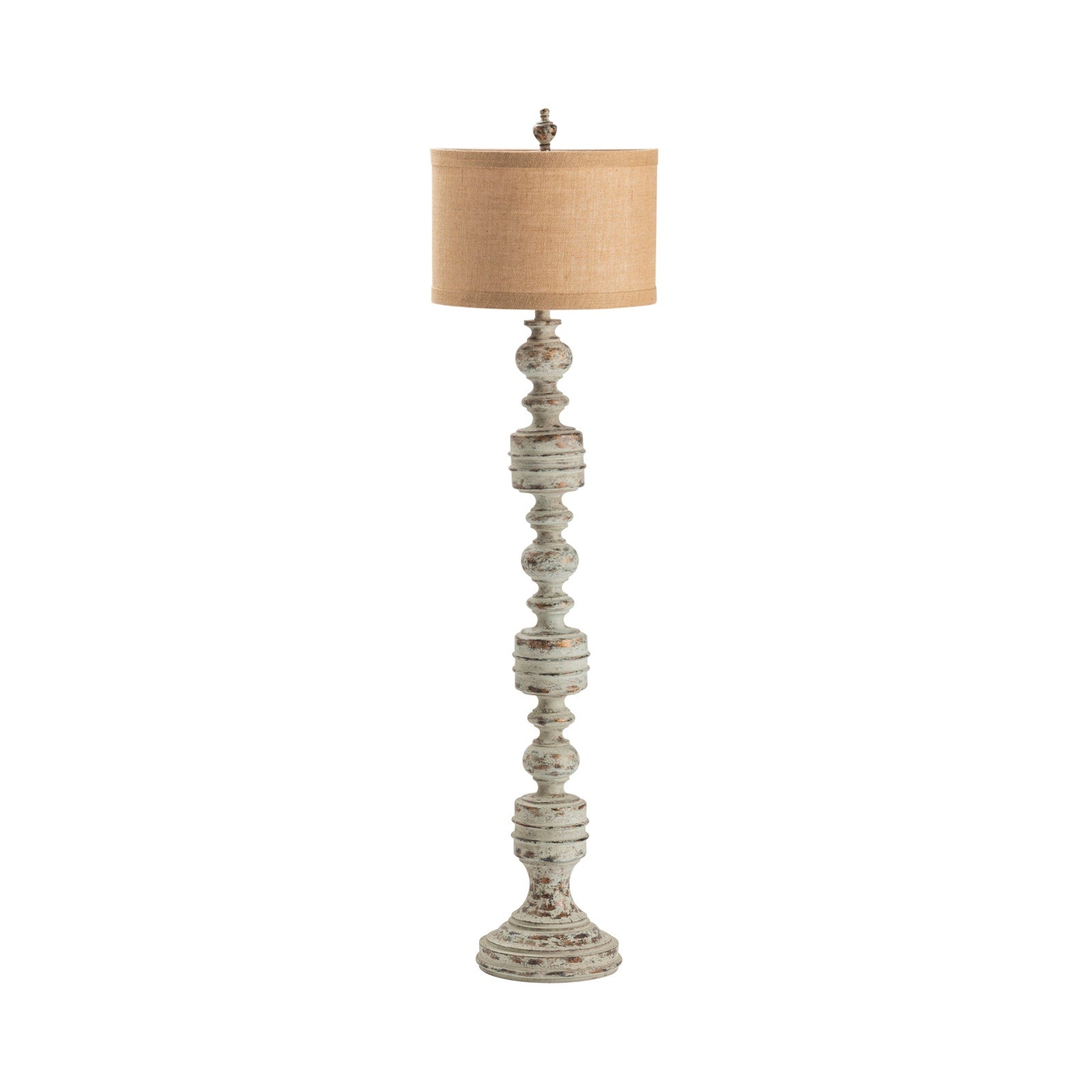 Shabby Chic Totem Floor Lamp