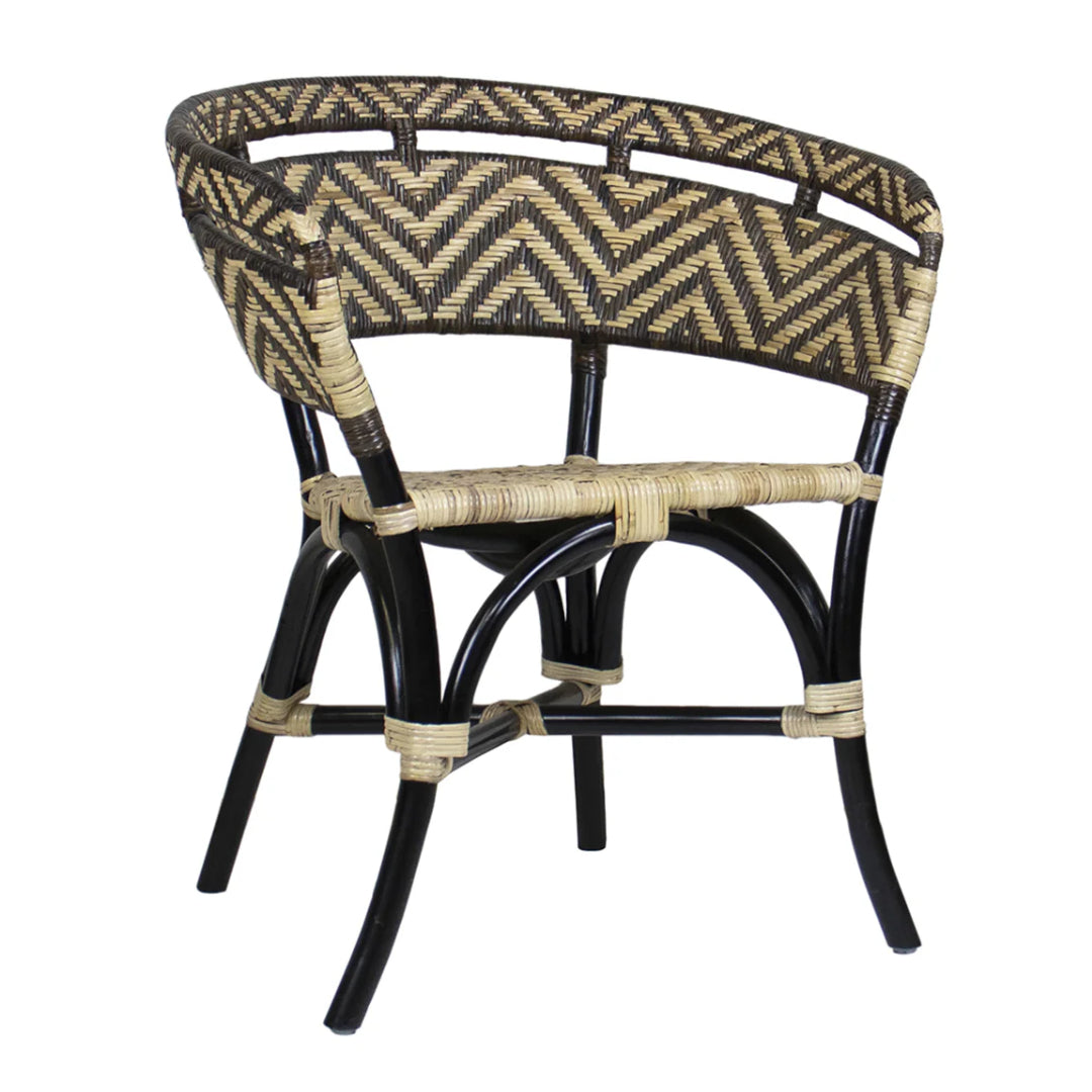 Chevron Pattern Accent Chair