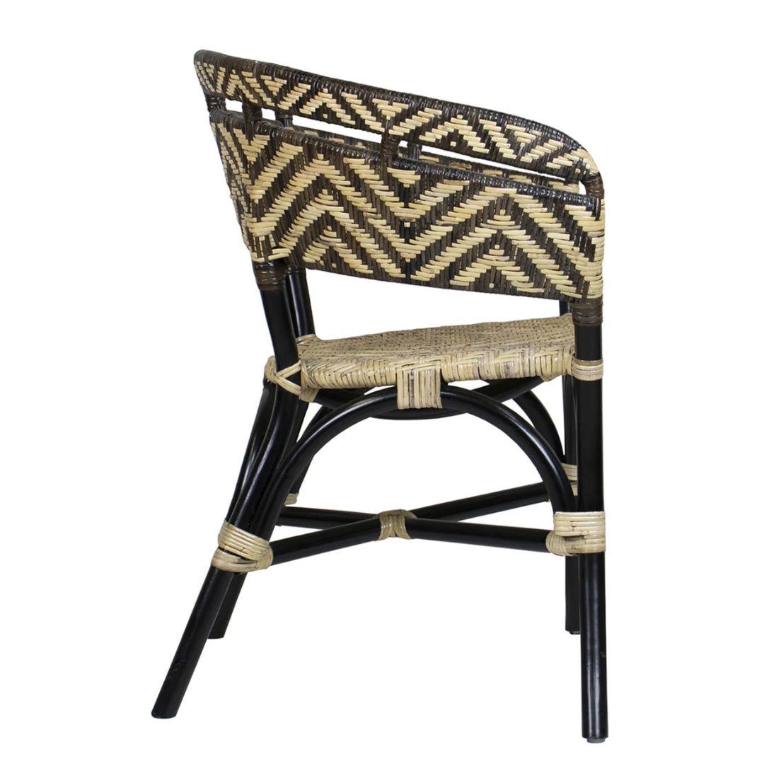 Chevron Pattern Accent Chair