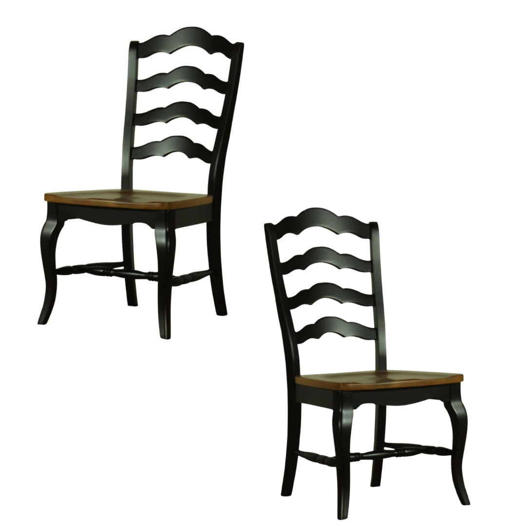 Classic French Country Ladder Back Side Chair