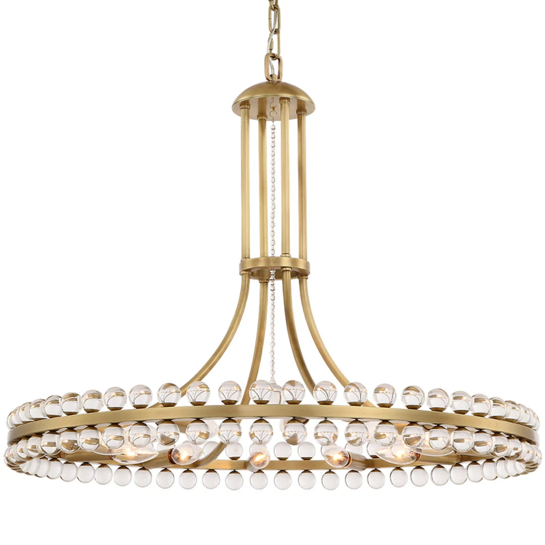 Clover Glass Ball Chandelier