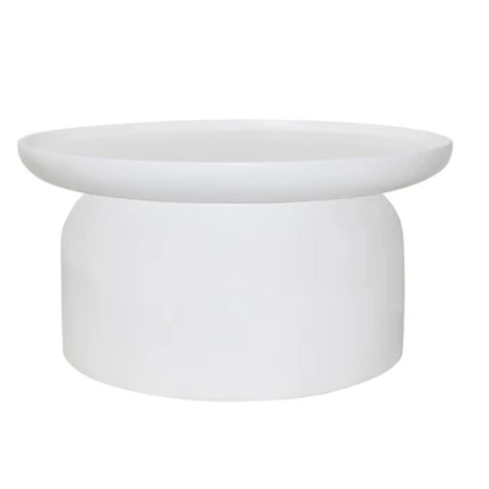 White Modern Coastal Coffee Table