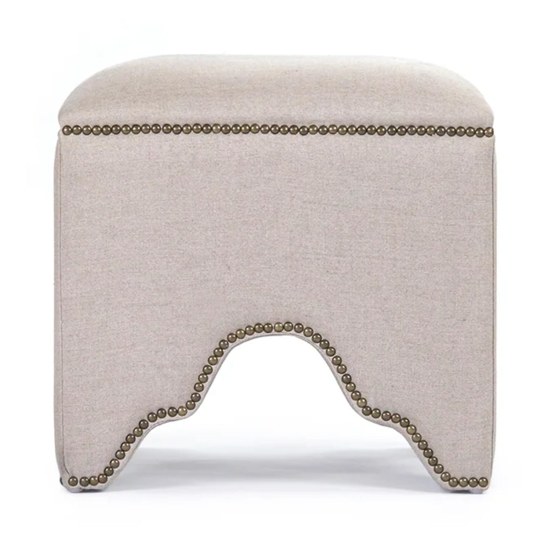 Cream Cubic Stool