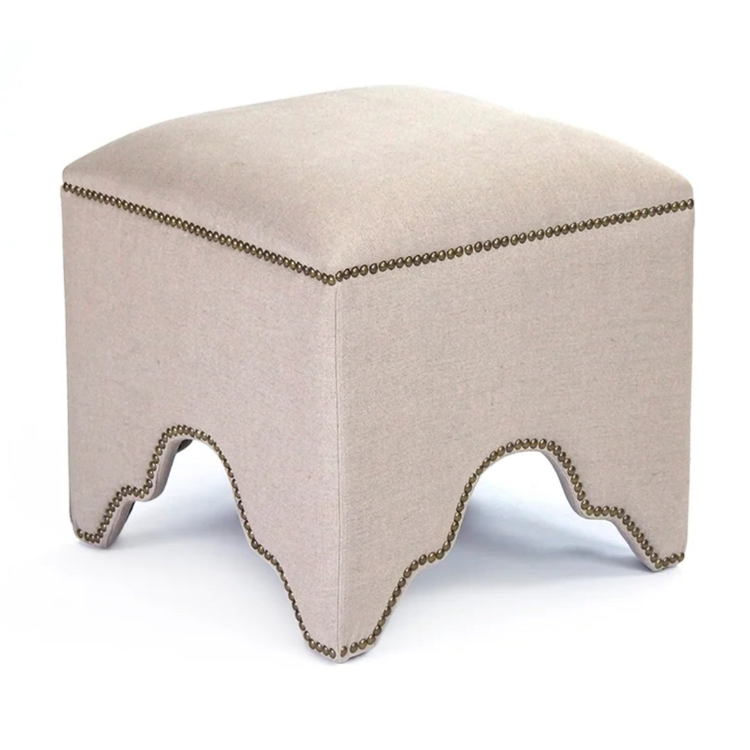 Cream Cubic Stool