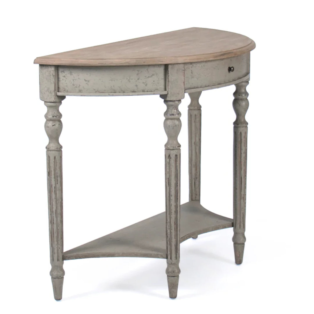 French Demilune Wall Console