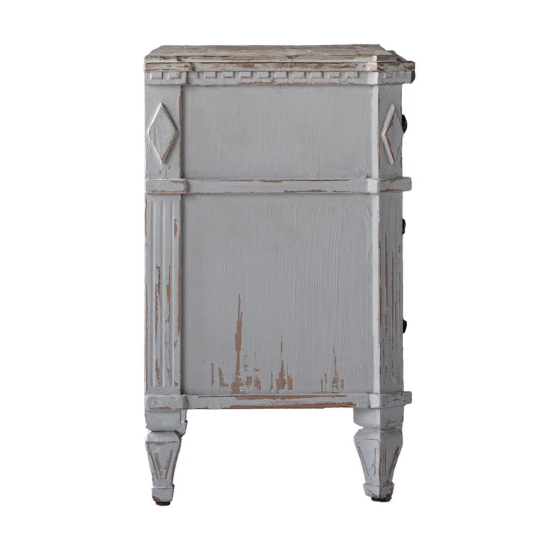 Swedish Distressed White Dresser