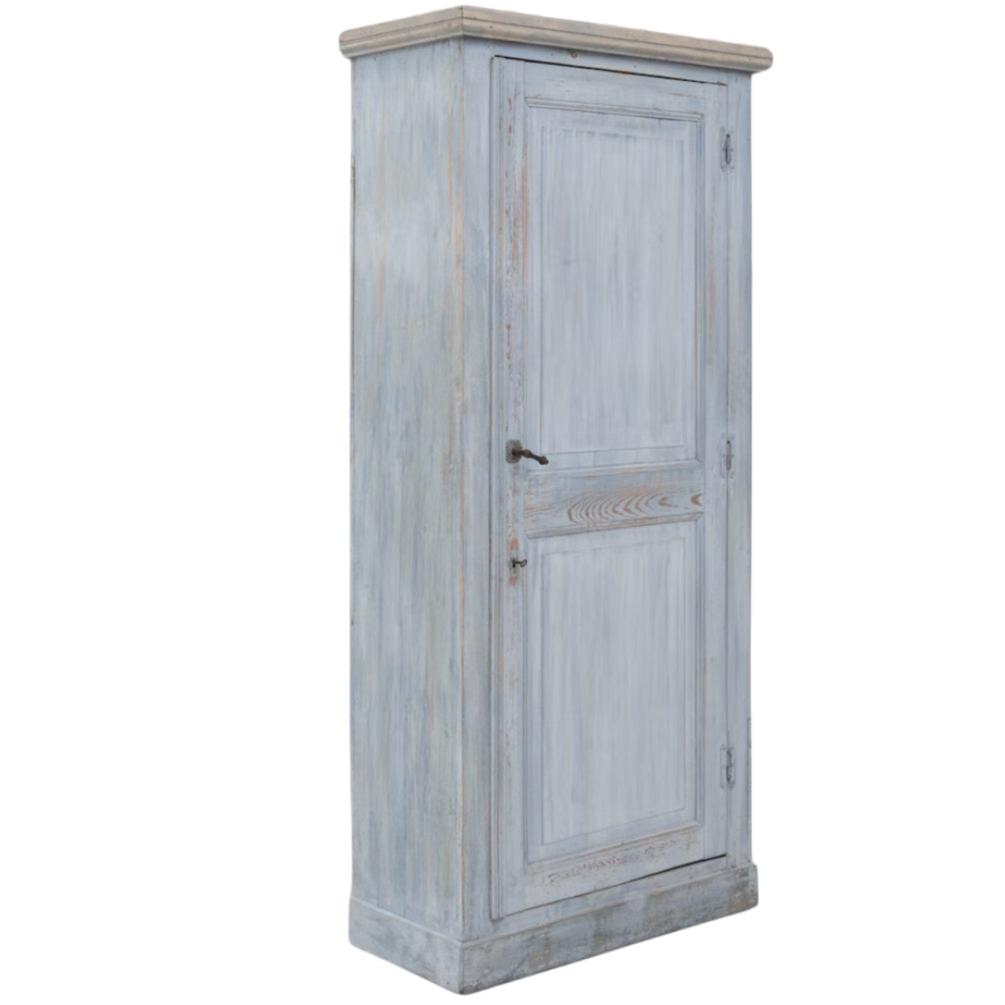 French Antique Blue-Grey Cabinet, Circa 1890