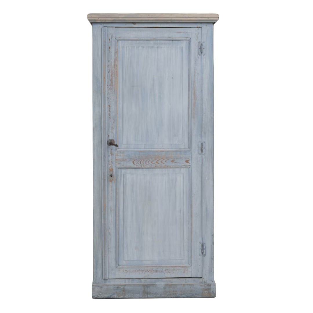 French Antique Blue-Grey Cabinet, Circa 1890