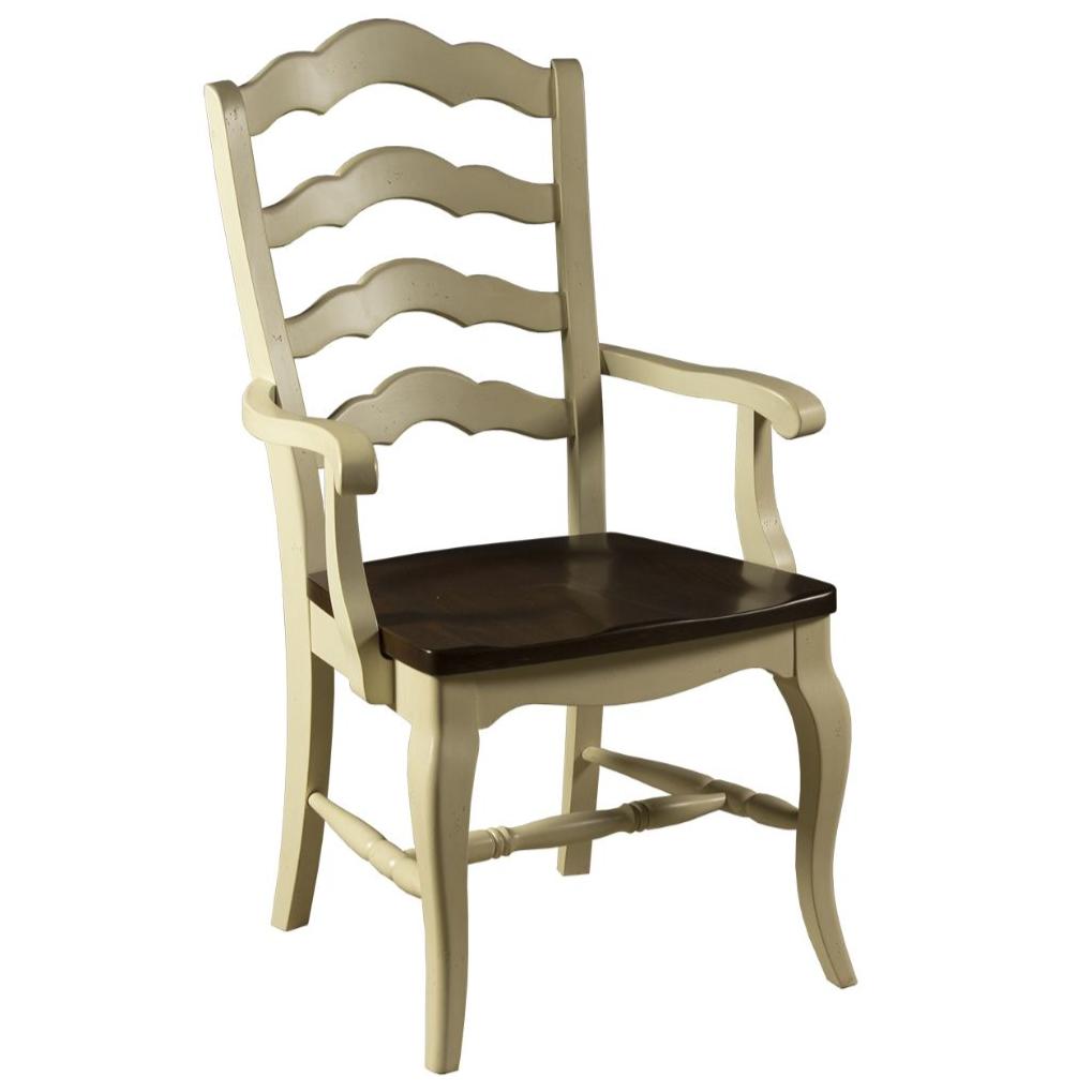 Classic French Country Ladder Back Dining Armchair